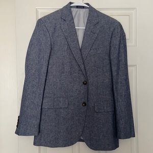 Stafford Light Blue Sports Jacket 34 Short